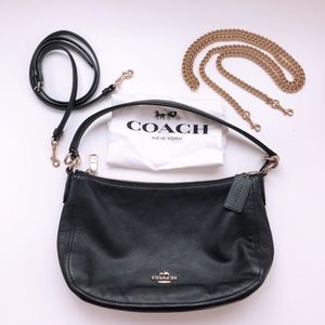 Coach 'Chelsea' Black Smooth Leather Crossbody Bag